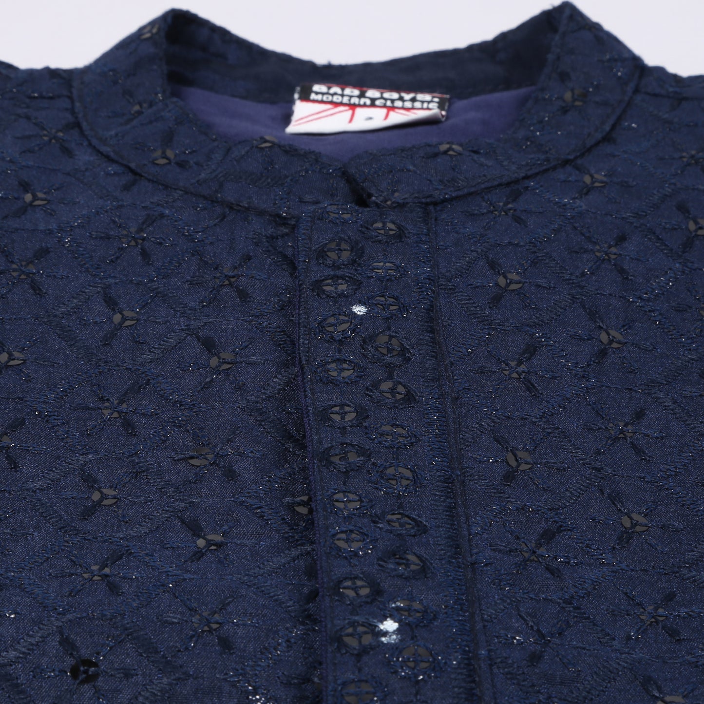 Elegant Beginnings: Embellished Kurta Pajama Set for Tiny Royals