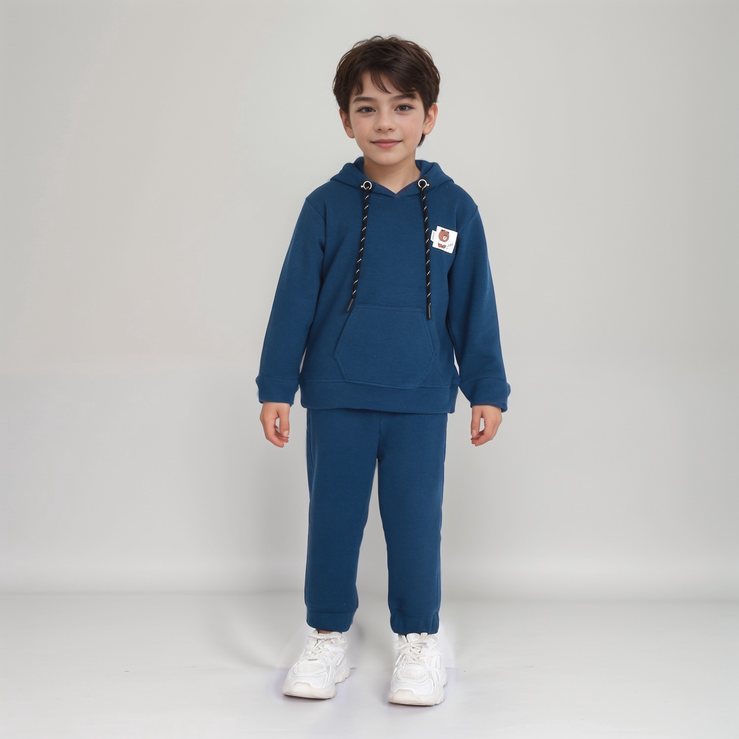 Cozy Cool: Hoodie T-Shirt and Jogger Set for Kids!