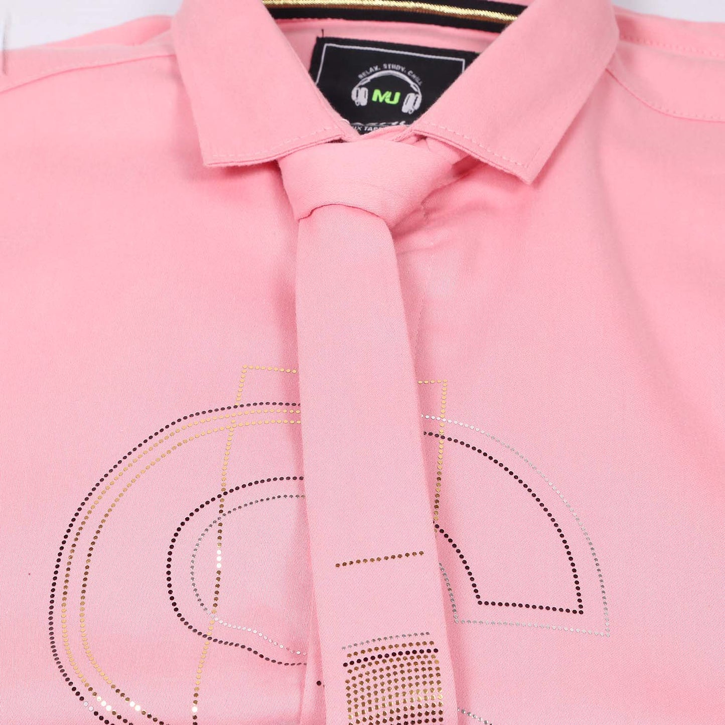 Sparkle & Shine: Sequins Shirt with Tie for Trendy Kids!