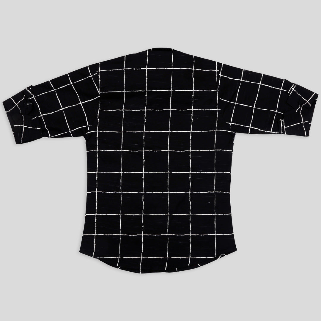 Checkmate Boredom: Elevate Casual Fun with This Unique Checked Shirt!