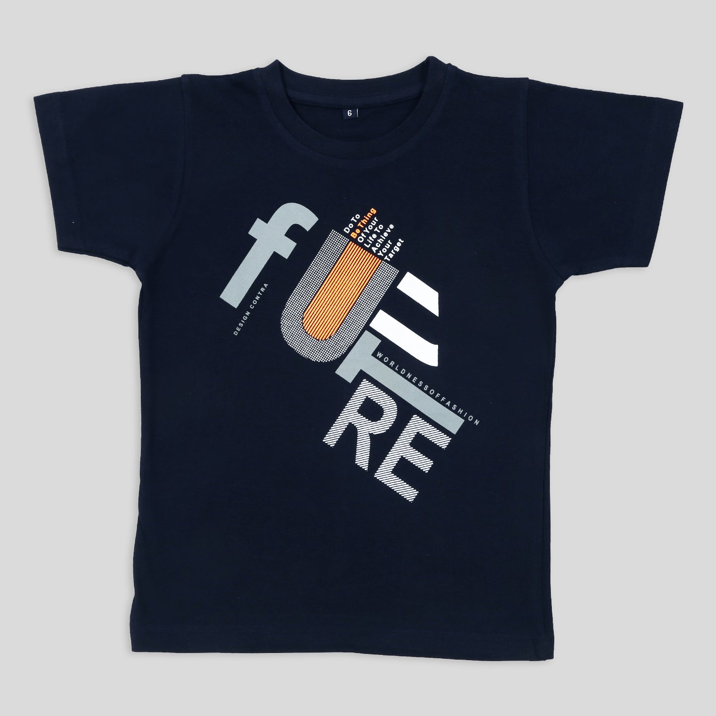 Lycra Checkered Shirt and T-shirt Set For Young Boys