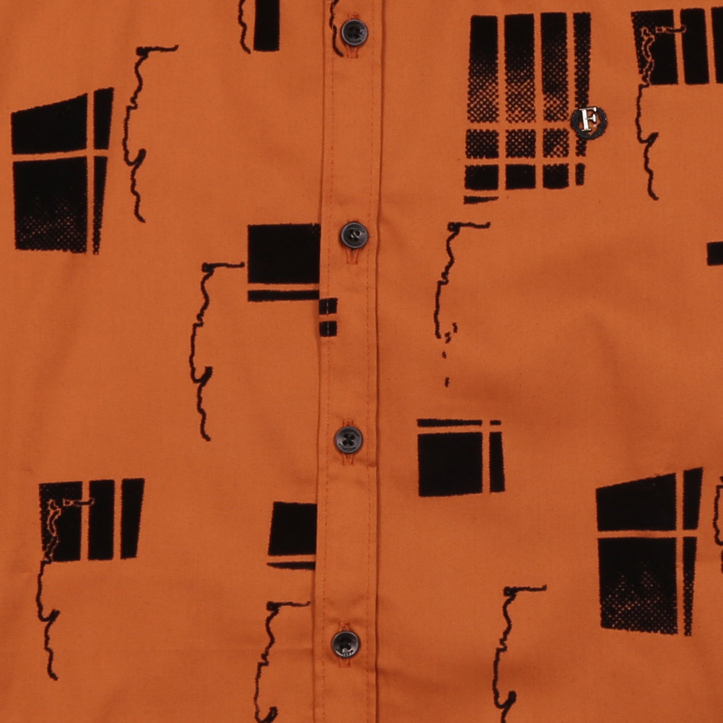 Abstract Appeal: Vibrant Printed Shirt for Bold Young Trendsetters!