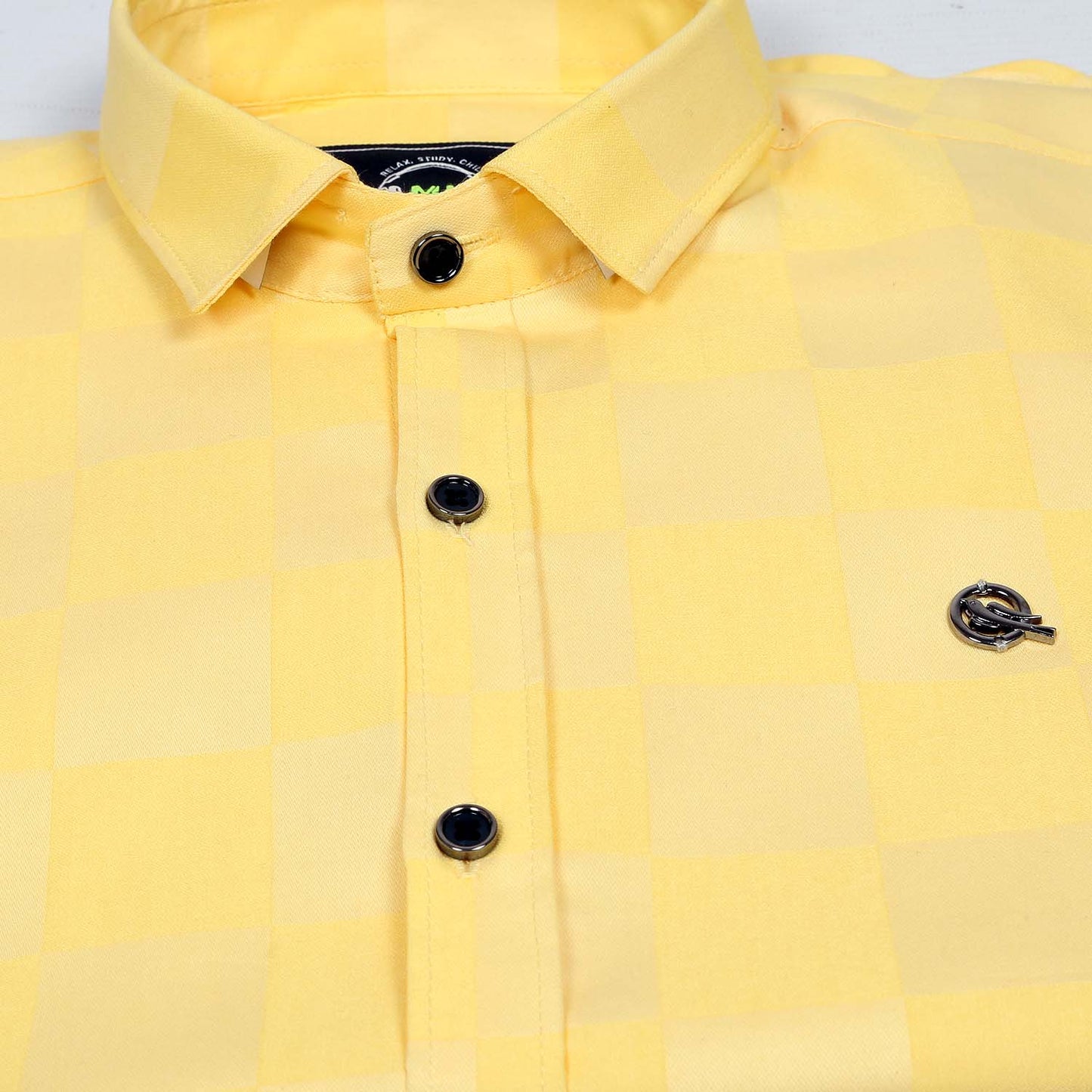 Checks, Please! Stylish Printed Shirt for Trendy Young Explorers!