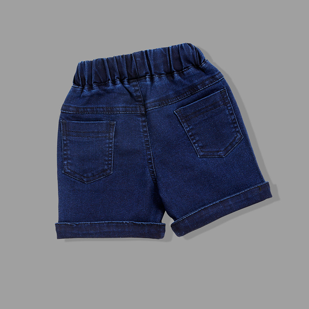 MashUp Junior Fashionable Outfit with Cotton Knit T-shirt and Denim Bottoms