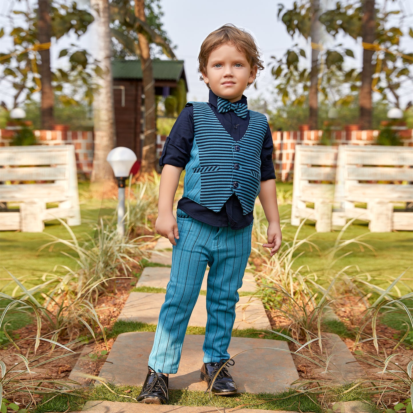 Little Gentlemen's Soirée: Class & Charm in Our Party Outfit!