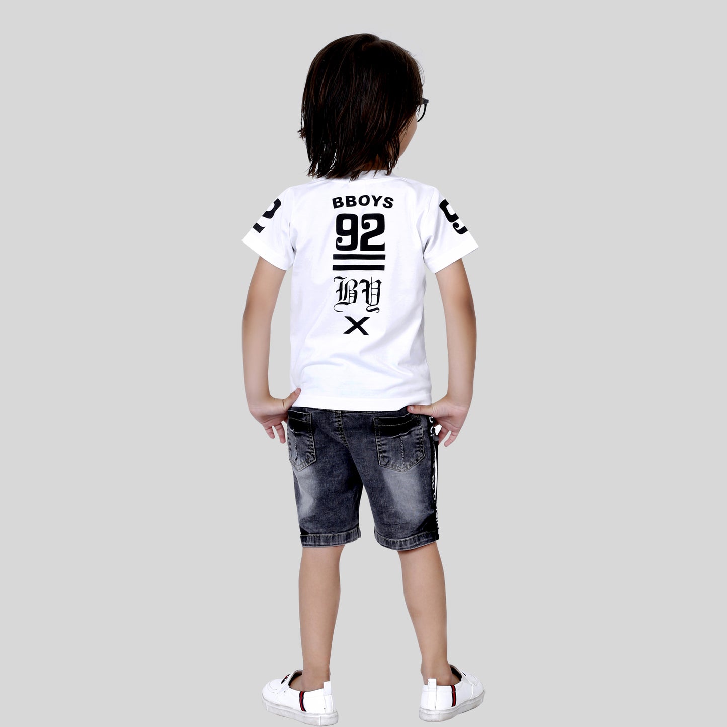 Bad Boys Super Comfy & Stylish Detachable Dungaree & T-shirt Set.