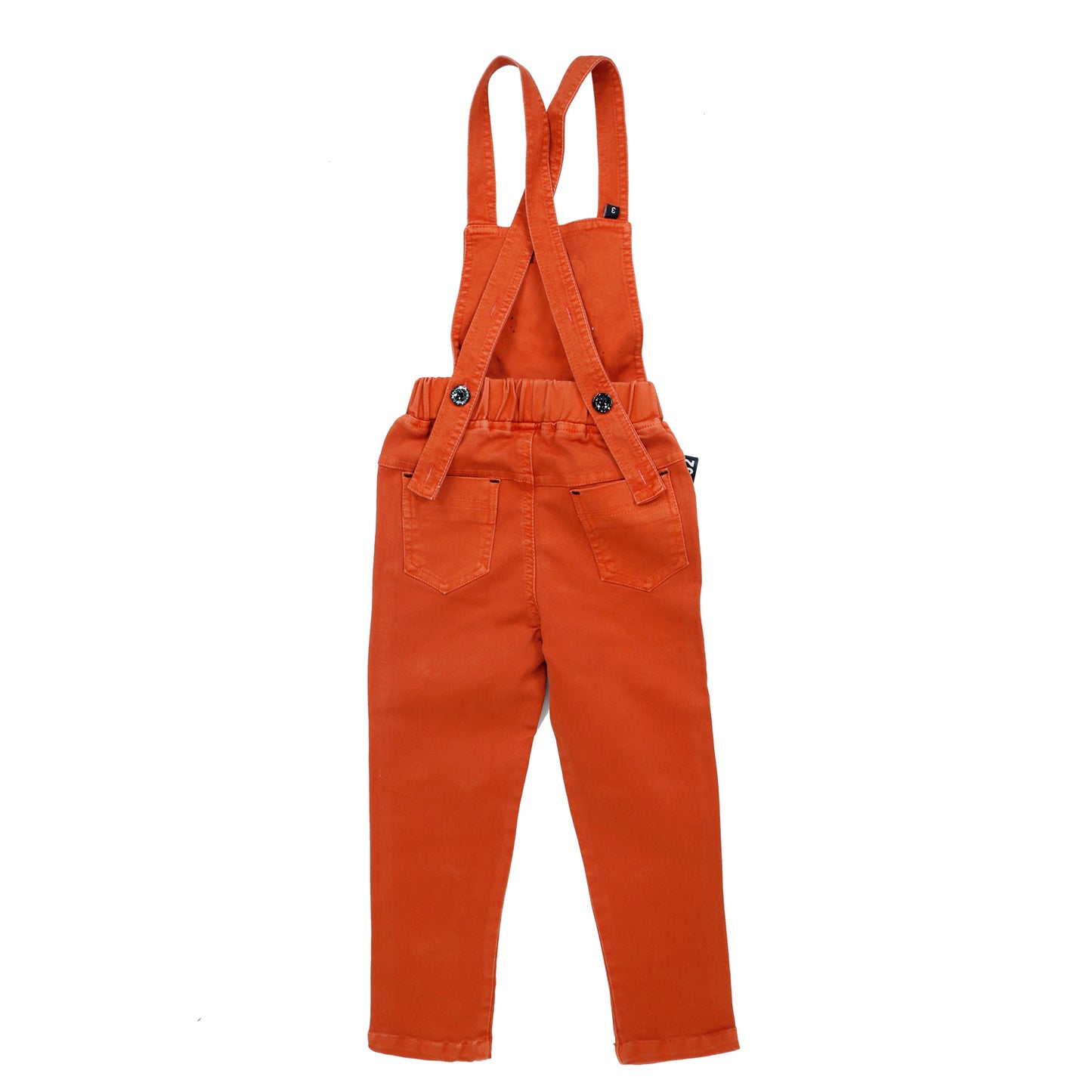 Bad boys printed Orange dungaree set. - mashup boys