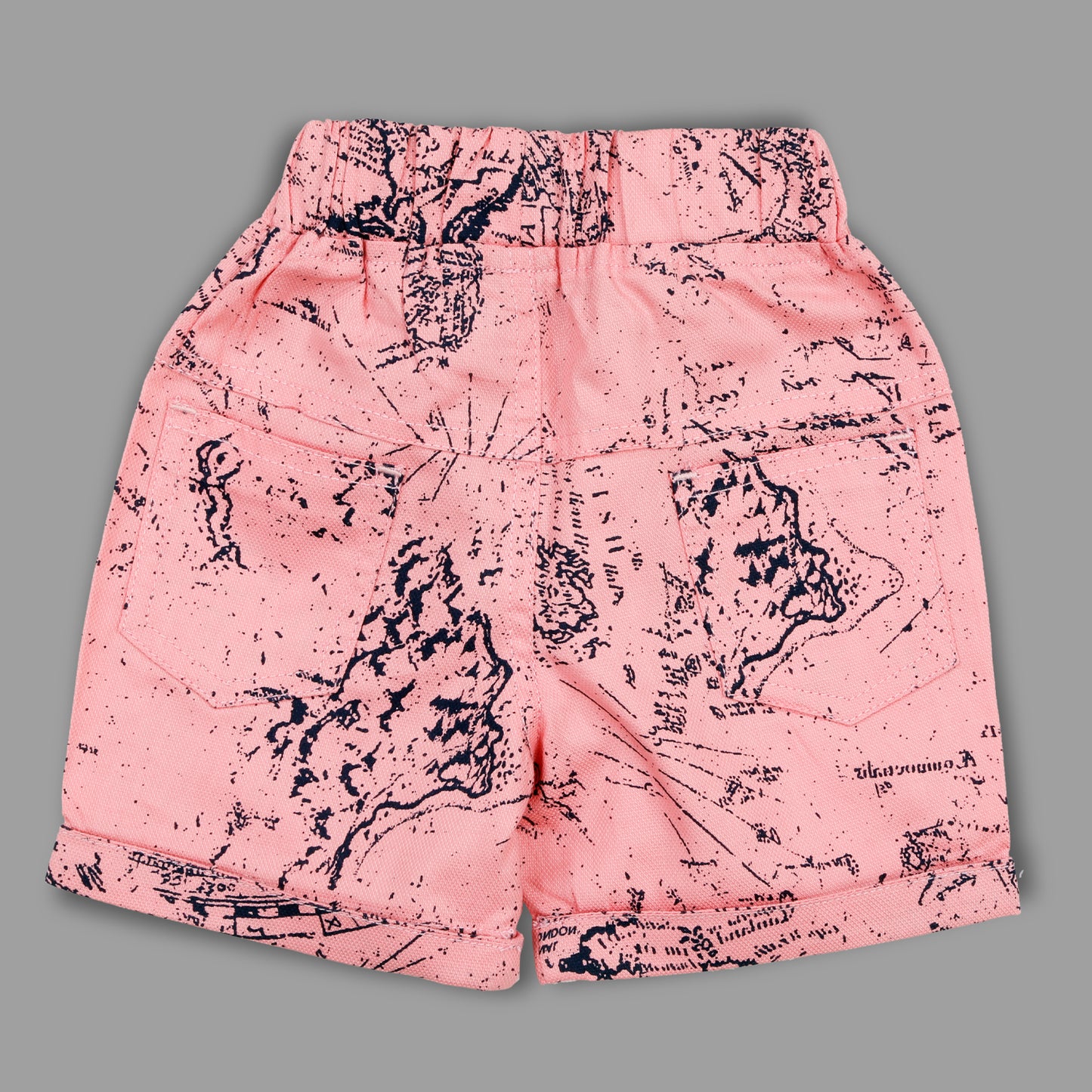 MashUp Junior Stylish Casual Outfit with Cotton Knit T-shirt and Cotton Twill Print Bottoms