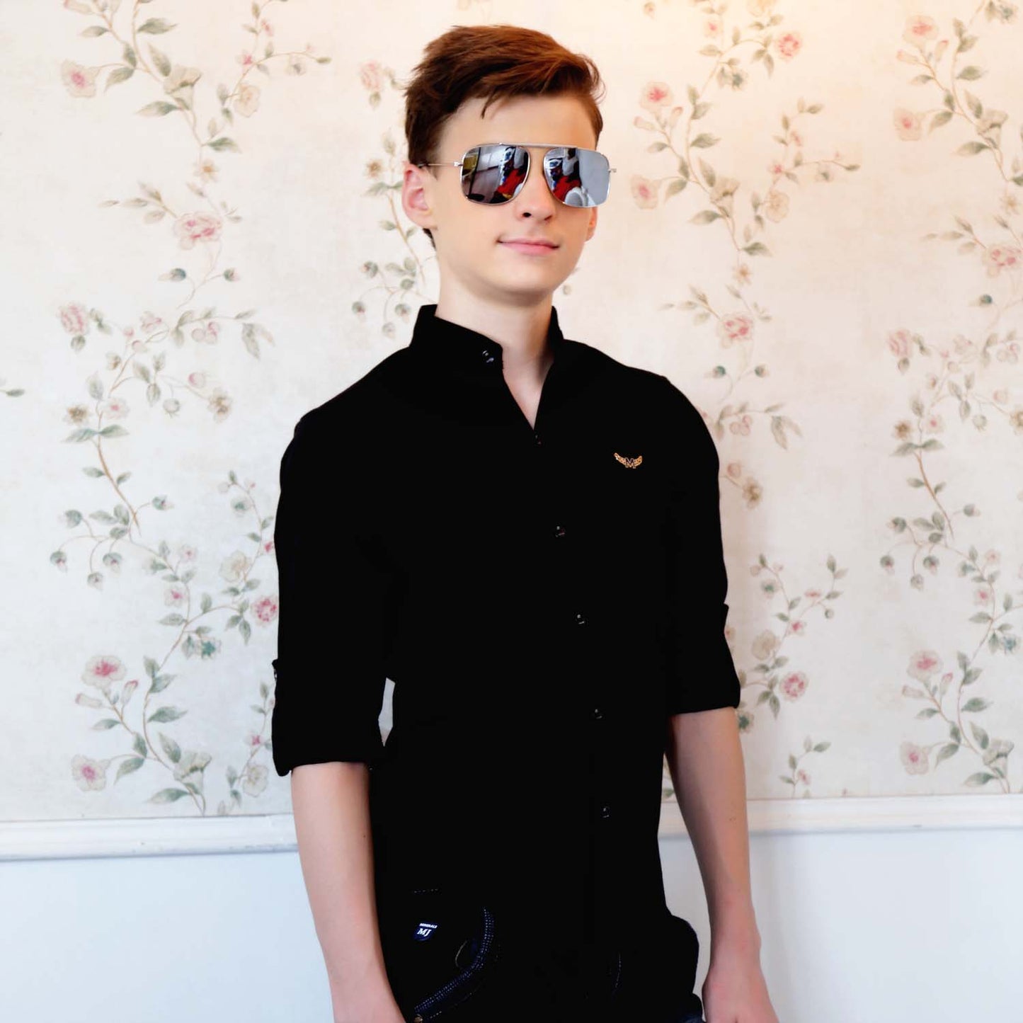 Mashup Mandarin Collar Shirt - mashup boys