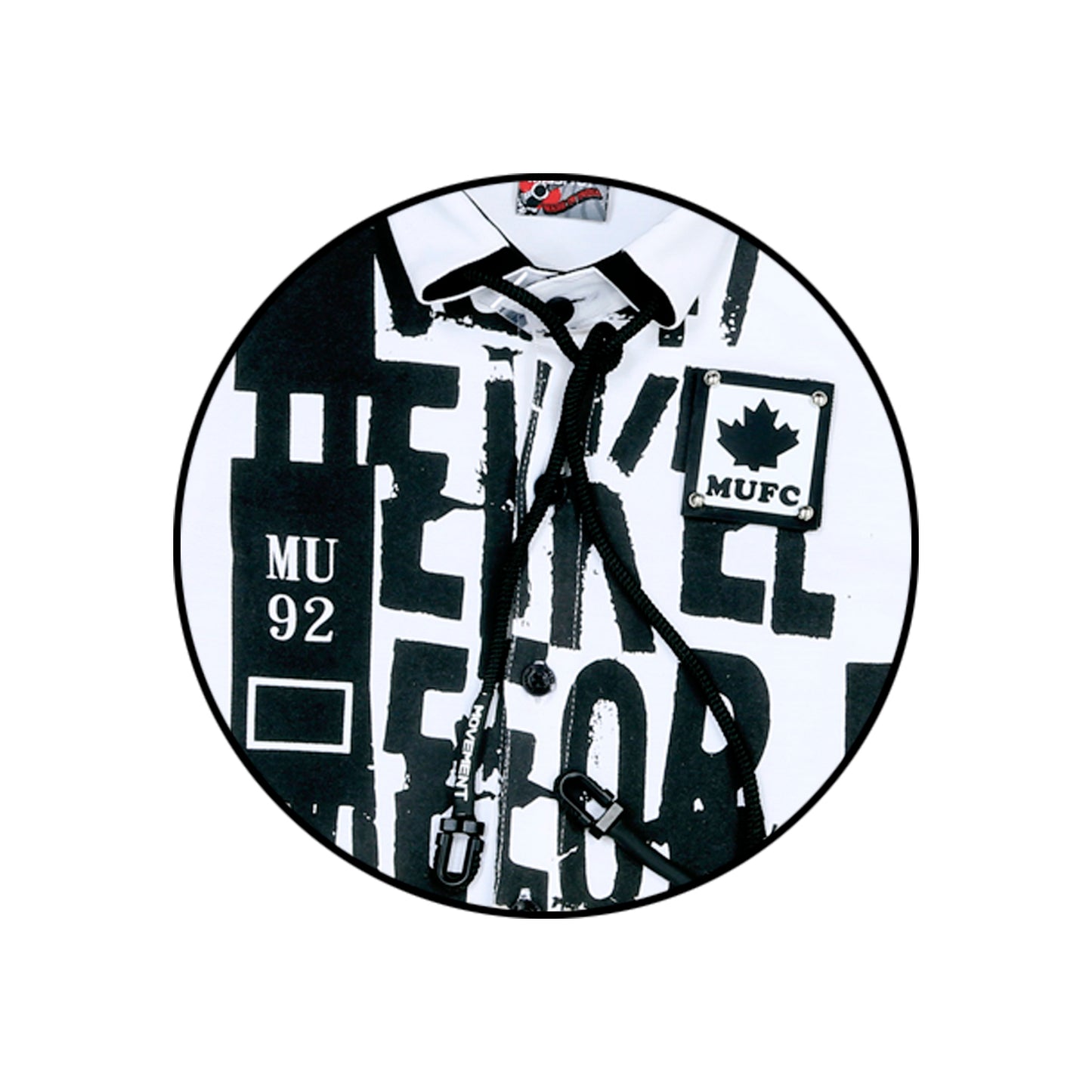 MashUp Fashionable and comfortable white knitted cotton shirt