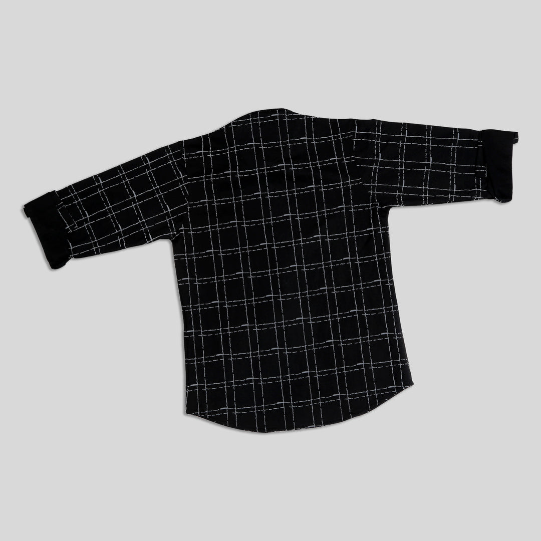 Checkmate Boredom: Elevate Casual Fun with This Unique Checked Shirt!