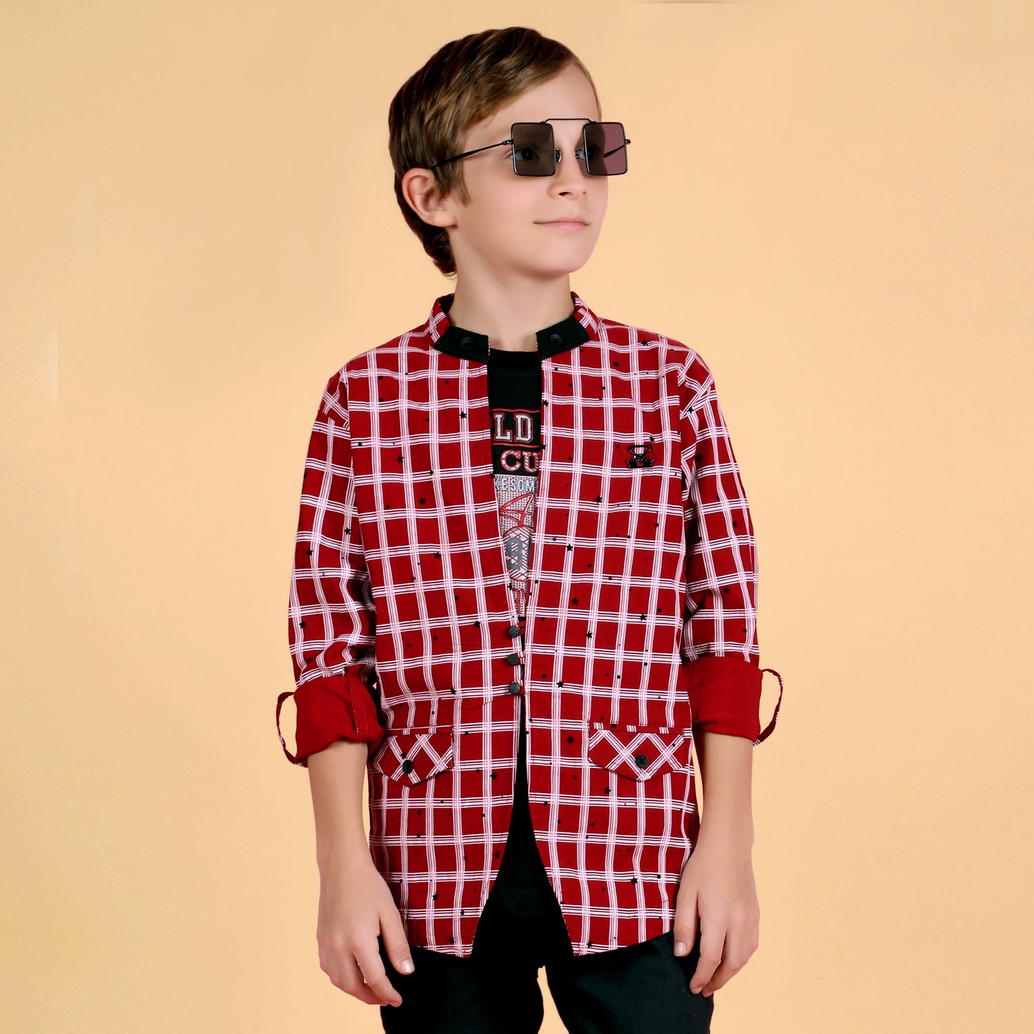 MashUp Stylish Shrug and Tshirt Set for Young boys – MASHUP