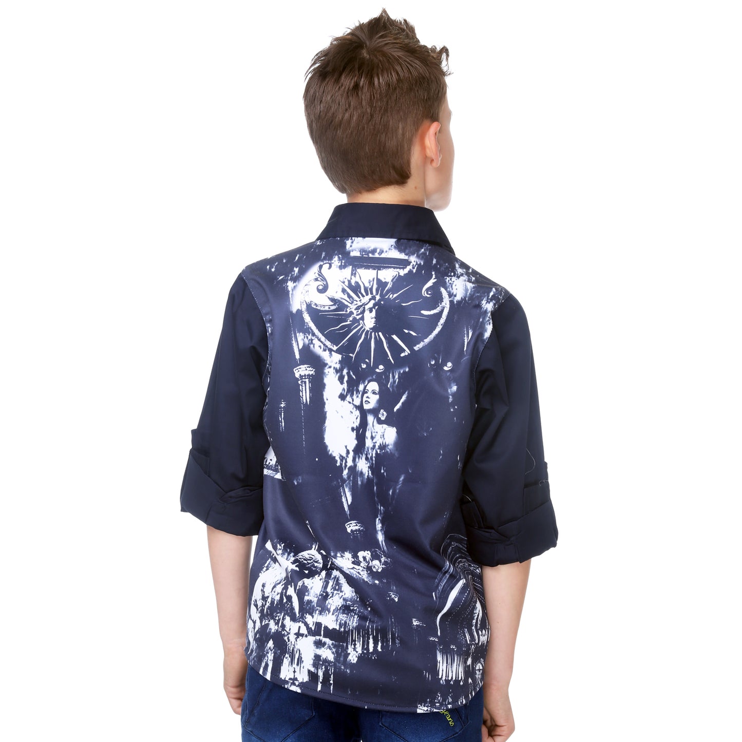 Mashup Boy's Graphic Print Party Shirt - mashup boys