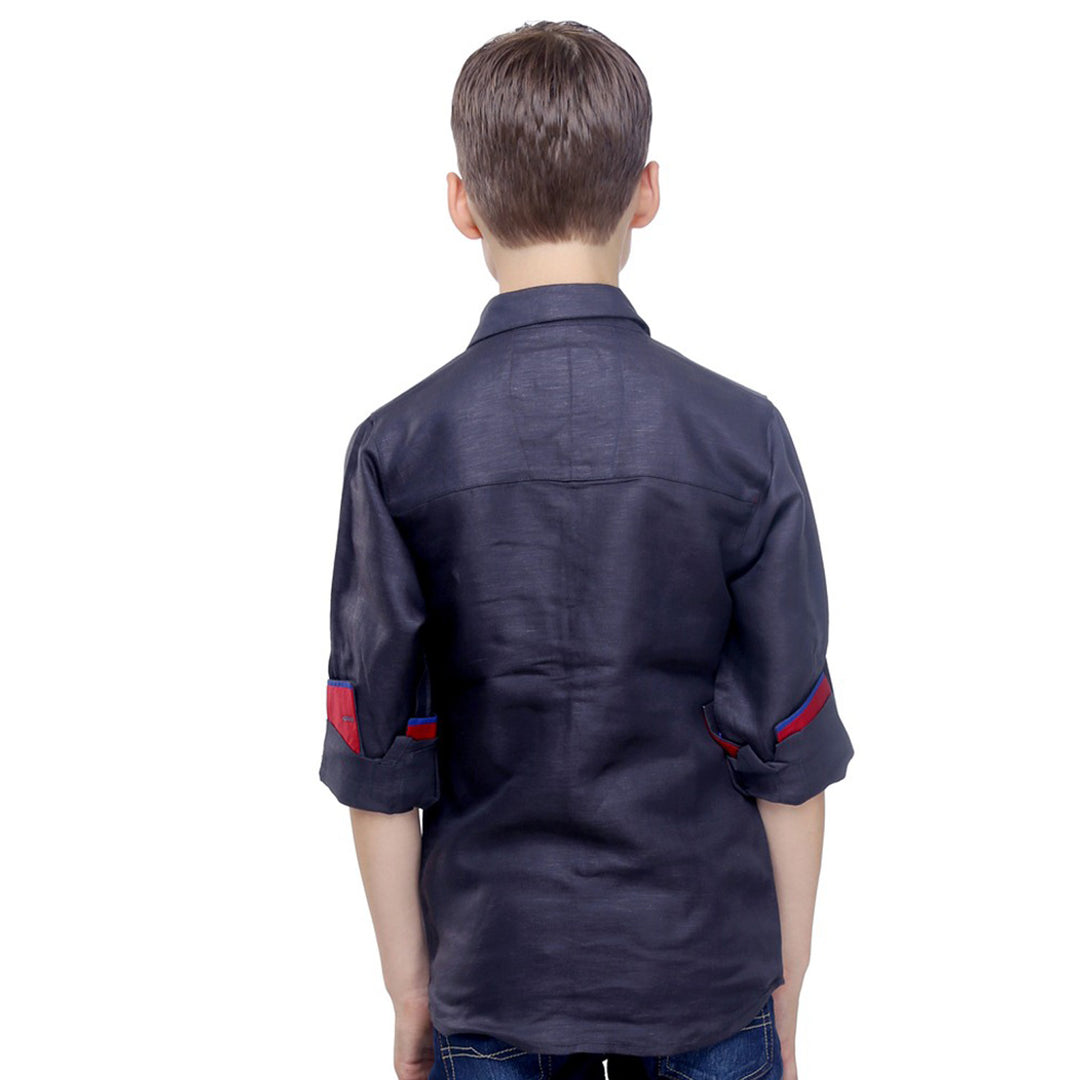 MashUp Grey Linen Shirt - mashup boys