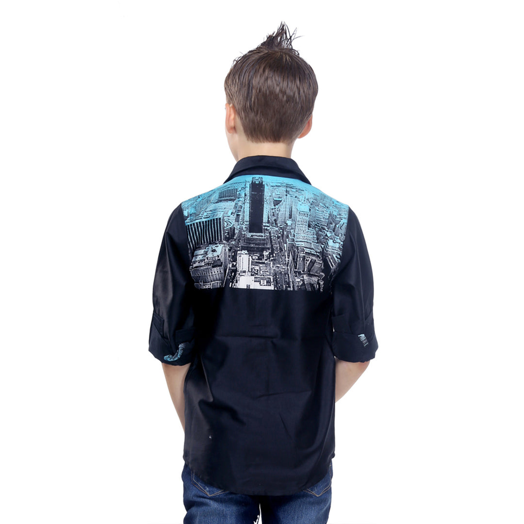 MashUp Skyline Digital Print Shirt - mashup boys
