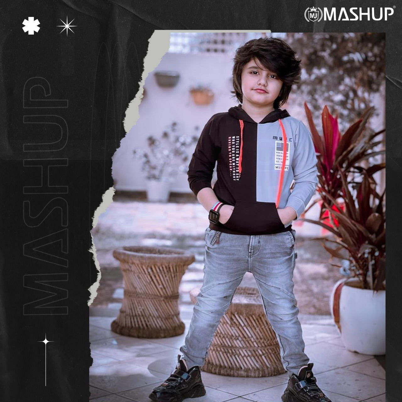 Stylish Hoodie T-shirt for Young boys