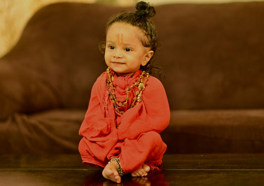baby wearing ethnic wear