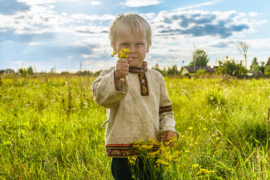 boy in a field