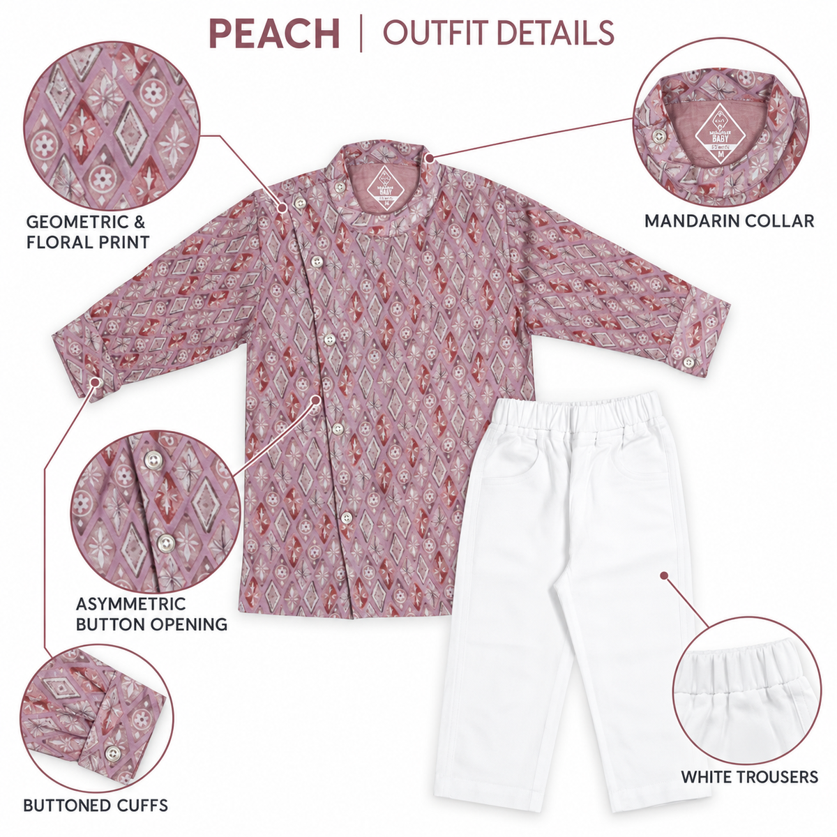 Festive Fun Begins: Printed Kurta Pajama Set for Littles!