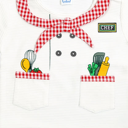 Mini Chef Magic: T-Shirt, Shorts, and Chef Cap Set!