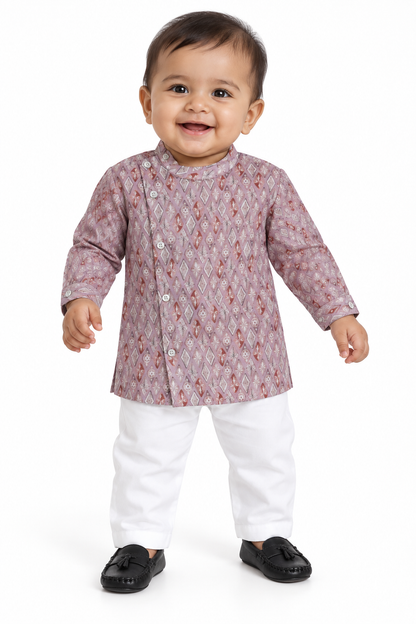 Festive Fun Begins: Printed Kurta Pajama Set for Littles!