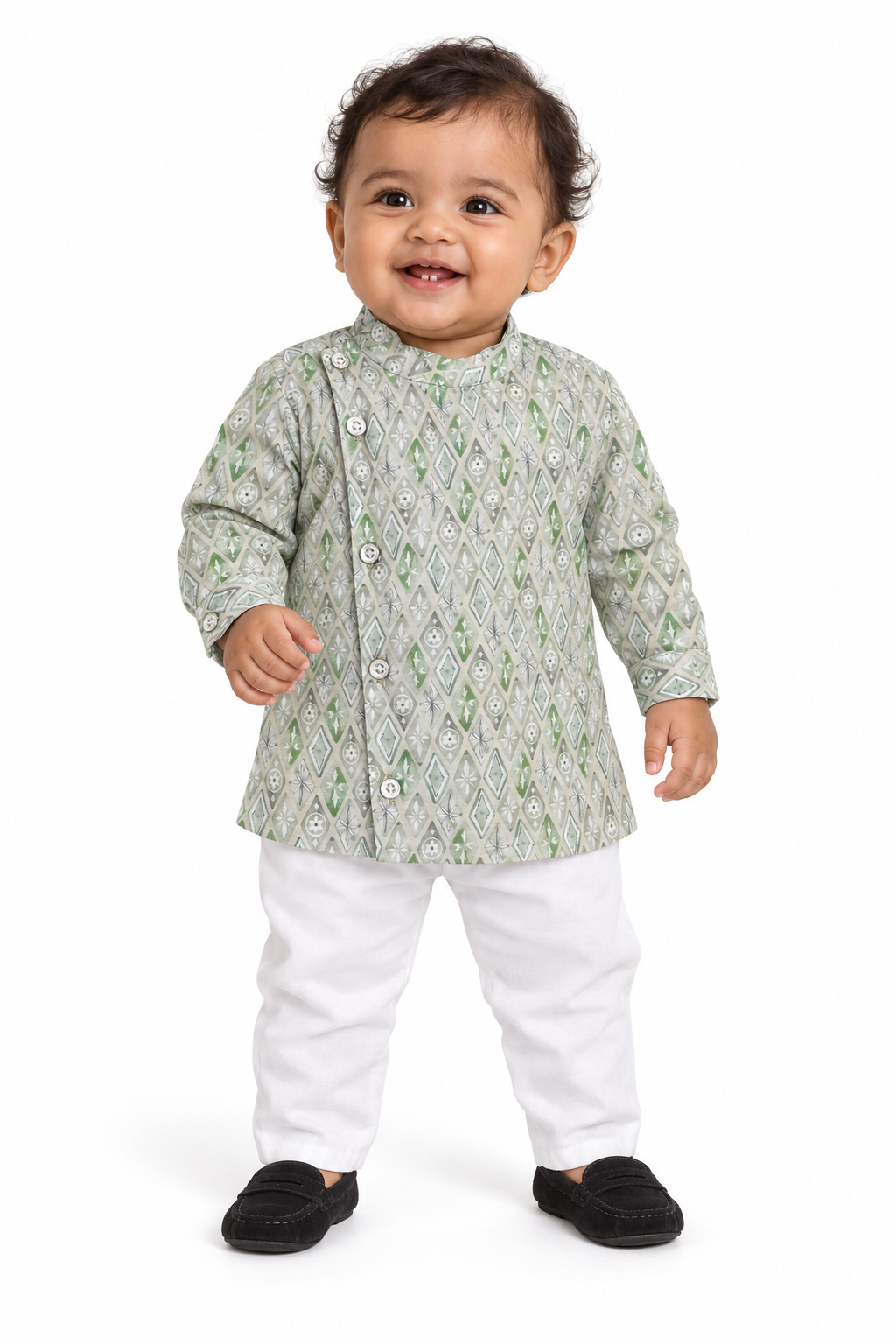 Festive Fun Begins: Printed Kurta Pajama Set for Littles!