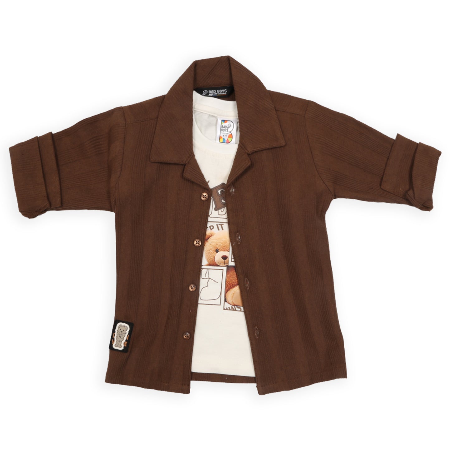 Stripe Printed Jacket, Playful Tee & Pants: Boys’ Everyday Style