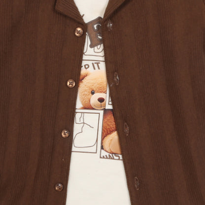 Stripe Printed Jacket, Playful Tee & Pants: Boys’ Everyday Style