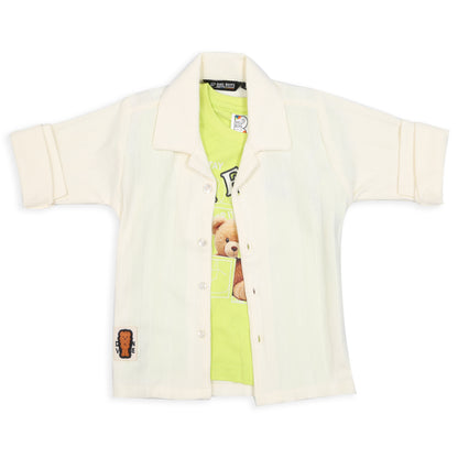 Stripe Printed Jacket, Playful Tee & Pants: Boys’ Everyday Style