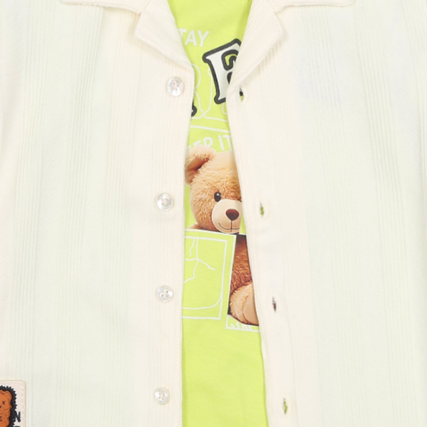 Stripe Printed Jacket, Playful Tee & Pants: Boys’ Everyday Style