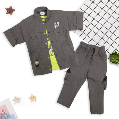 Trendy Jacket, Fun Printed Tee & Pants: Boys’ Casual Style