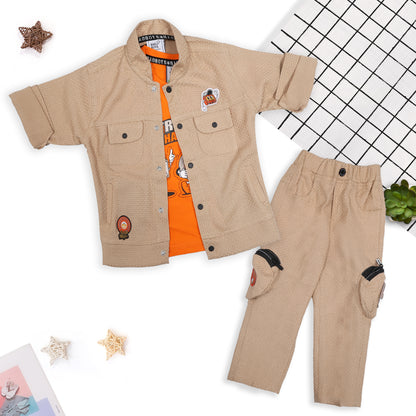 Trendy Jacket, Fun Printed Tee & Pants: Boys’ Casual Style