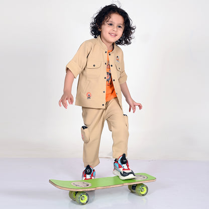 Trendy Jacket, Fun Printed Tee & Pants: Boys’ Casual Style