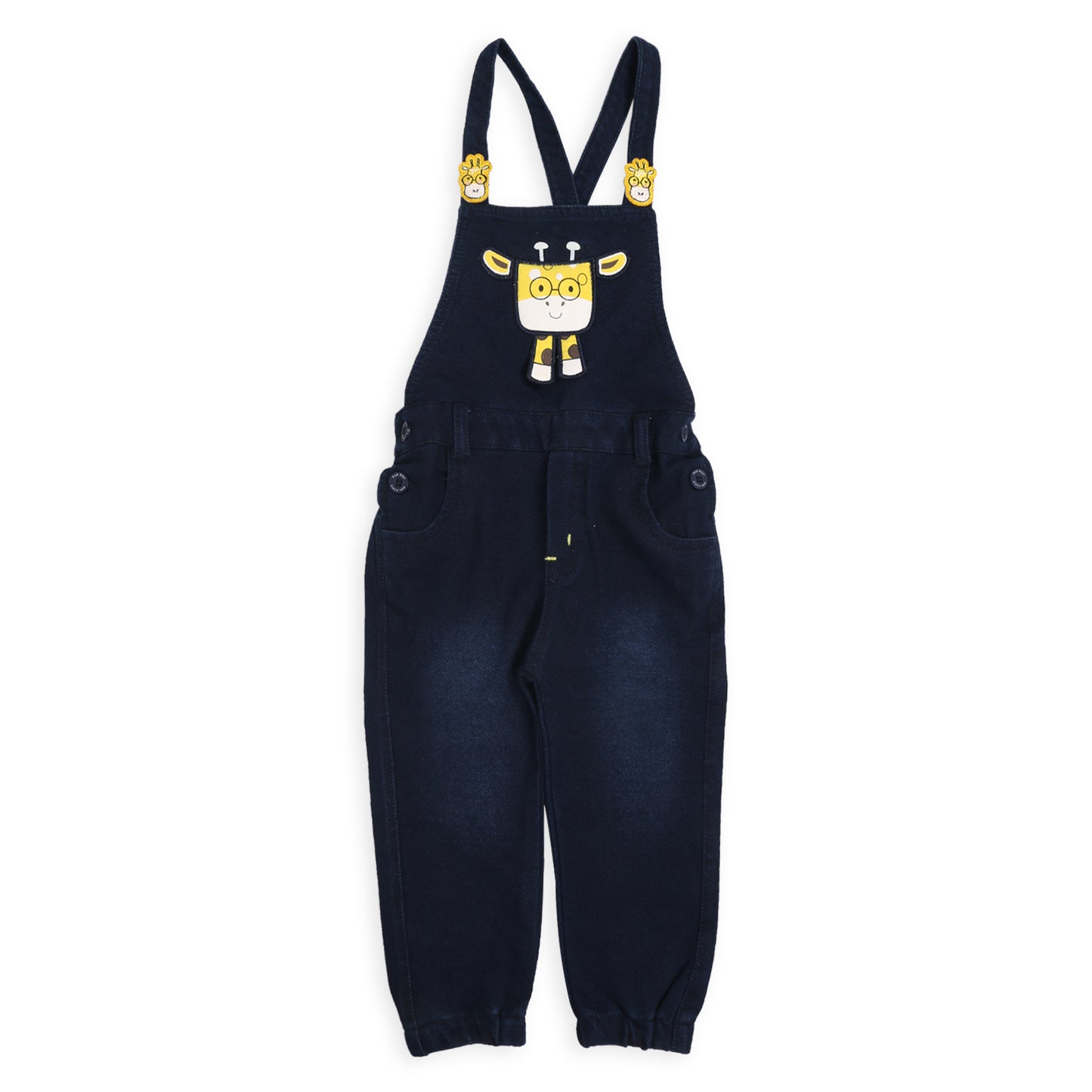 Adorable Printed Tee & Dungaree: Perfect Playful Casual Outfit