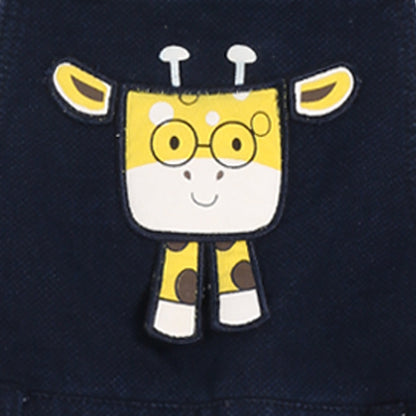 Adorable Printed Tee & Dungaree: Perfect Playful Casual Outfit