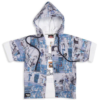 Trendy Printed Jacket, Fun Tee & Pants: Boys’ Casual Style