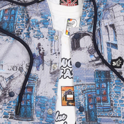 Trendy Printed Jacket, Fun Tee & Pants: Boys’ Casual Style