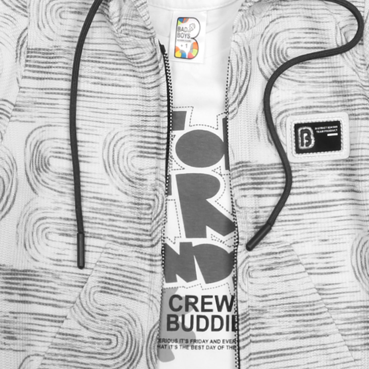 Printed Jacket, Fun Tee, Pants & Bag: Boys’ Casual Charm