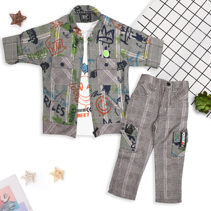 Printed Jacket, Playful Tee & Joggers: Boys’ Casual Style Upgrade