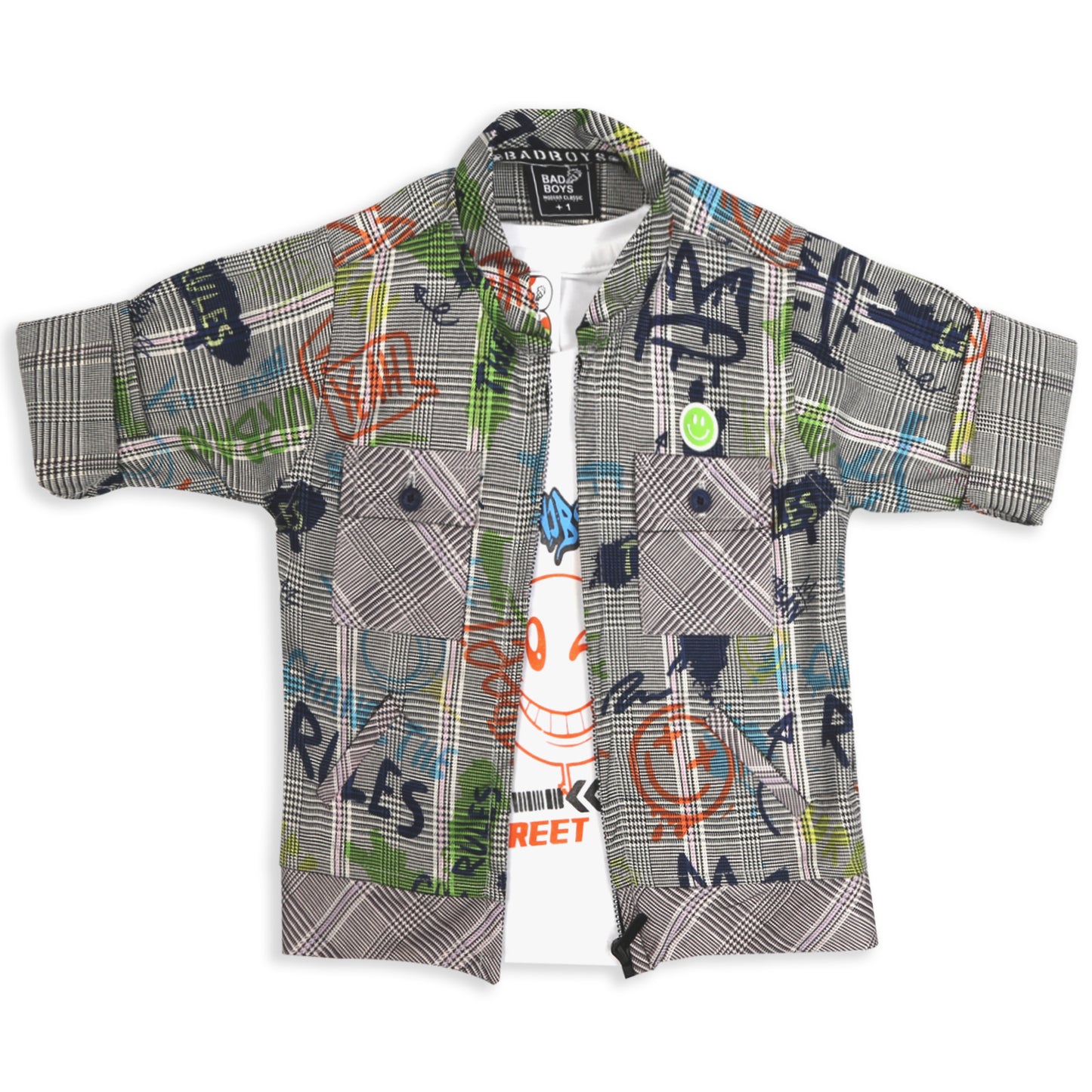 Printed Jacket, Playful Tee & Joggers: Boys’ Casual Style Upgrade