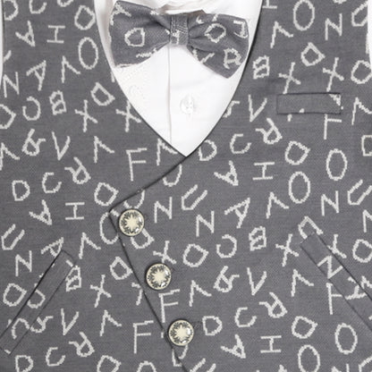 Smart Shirt, Printed Waistcoat, Pants & Bow: Boys’ Party Perfection