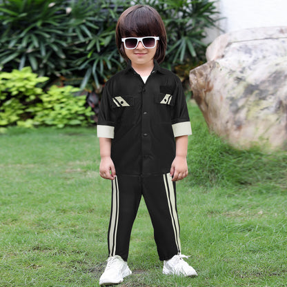 Printed Shirt, Fun Tee & Pants: Perfect Casual Combo for