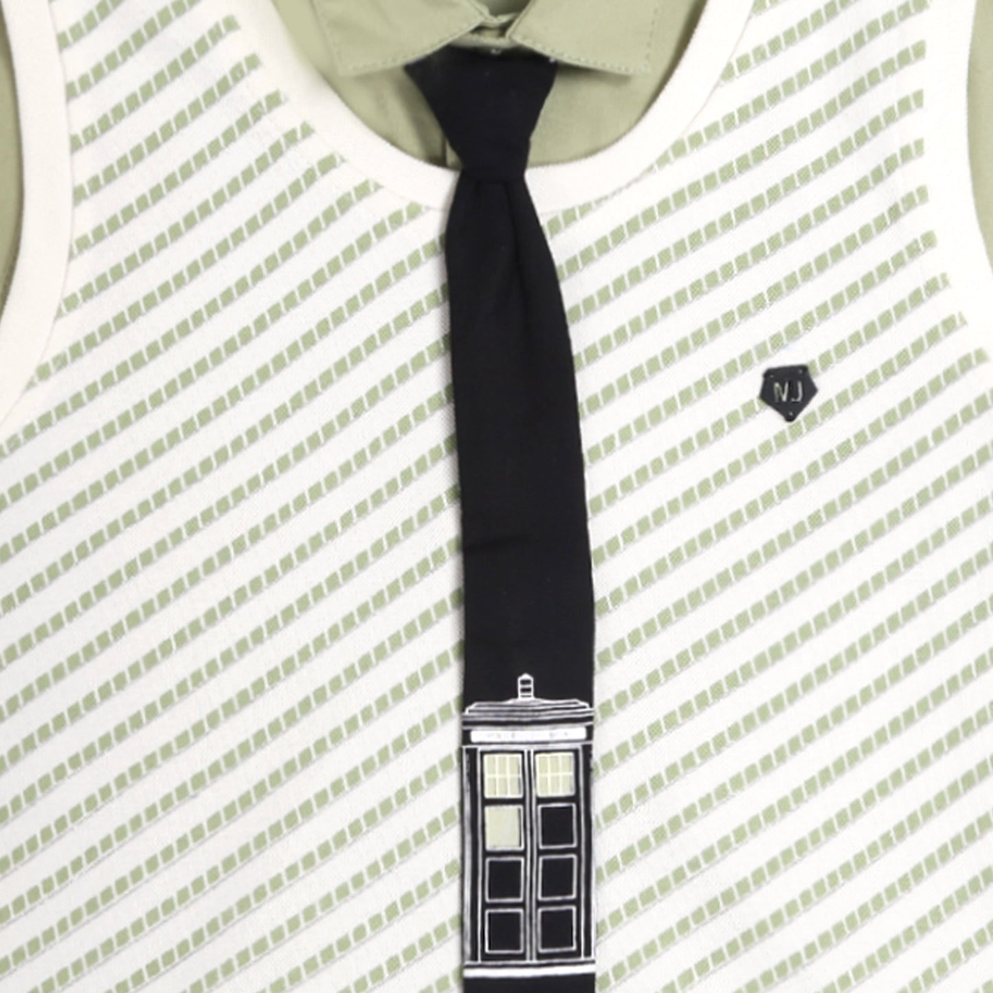 Stylish Shirt, Sleeveless Tee, Pants & Tie: Boys’ Party Charm