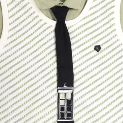 Stylish Shirt, Sleeveless Tee, Pants & Tie: Boys’ Party Charm