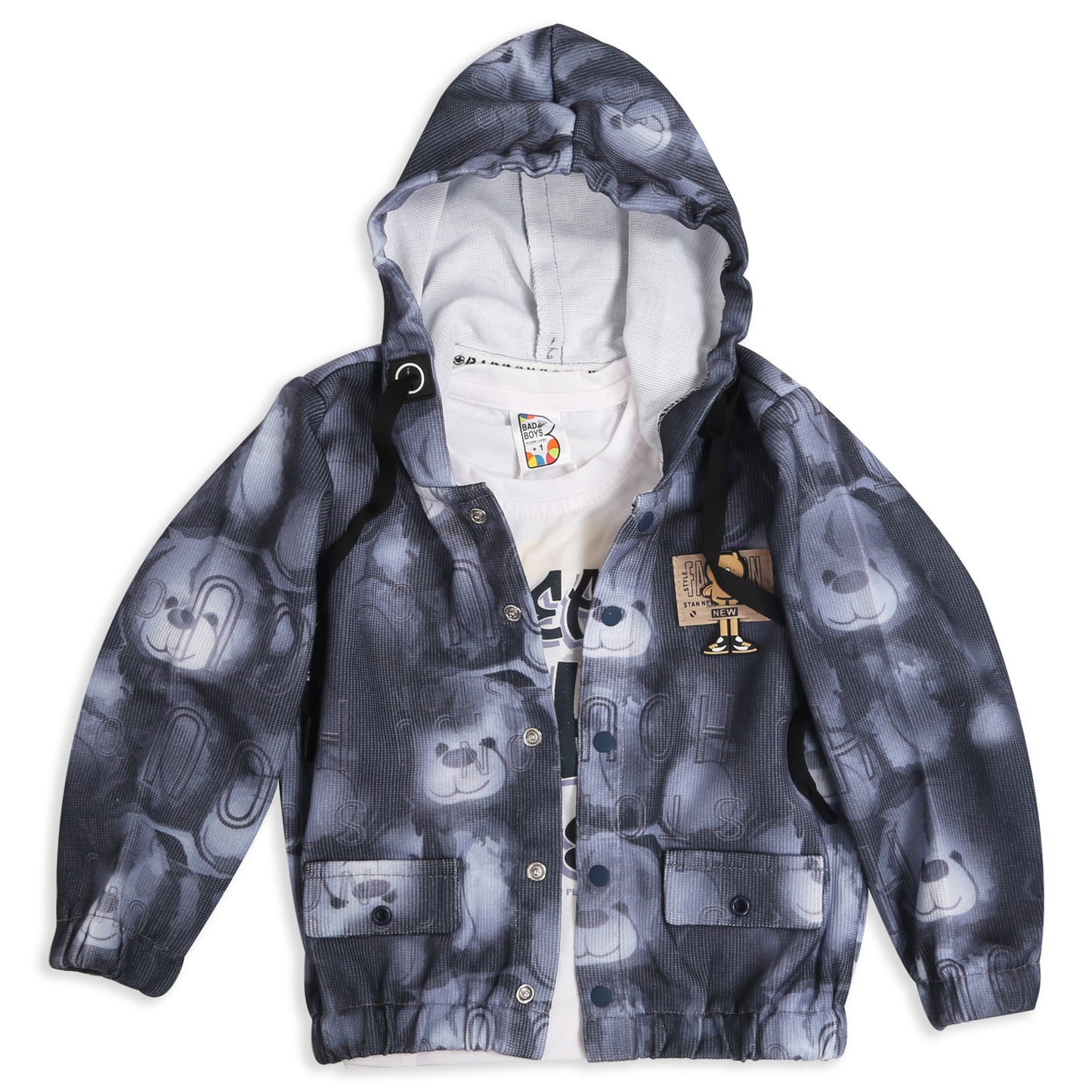 Printed Jacket, Fun Tee & Joggers: Boys’ Casual Style Essential