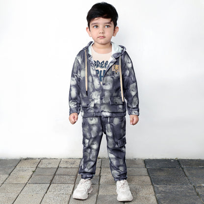 Printed Jacket, Fun Tee & Joggers: Boys’ Casual Style Essential