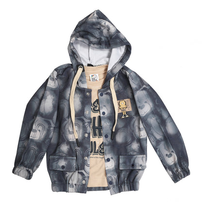 Printed Jacket, Fun Tee & Joggers: Boys’ Casual Style Essential