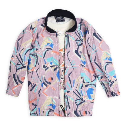 Trendy Printed Jacket, Fun Tee & Joggers: Boys’ Casual Essential