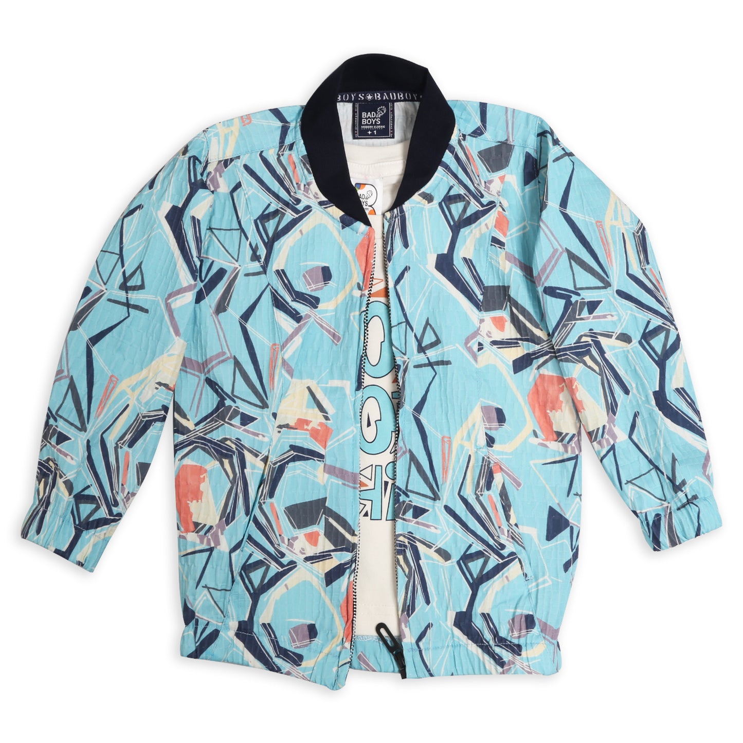 Trendy Printed Jacket, Fun Tee & Joggers: Boys’ Casual Essential