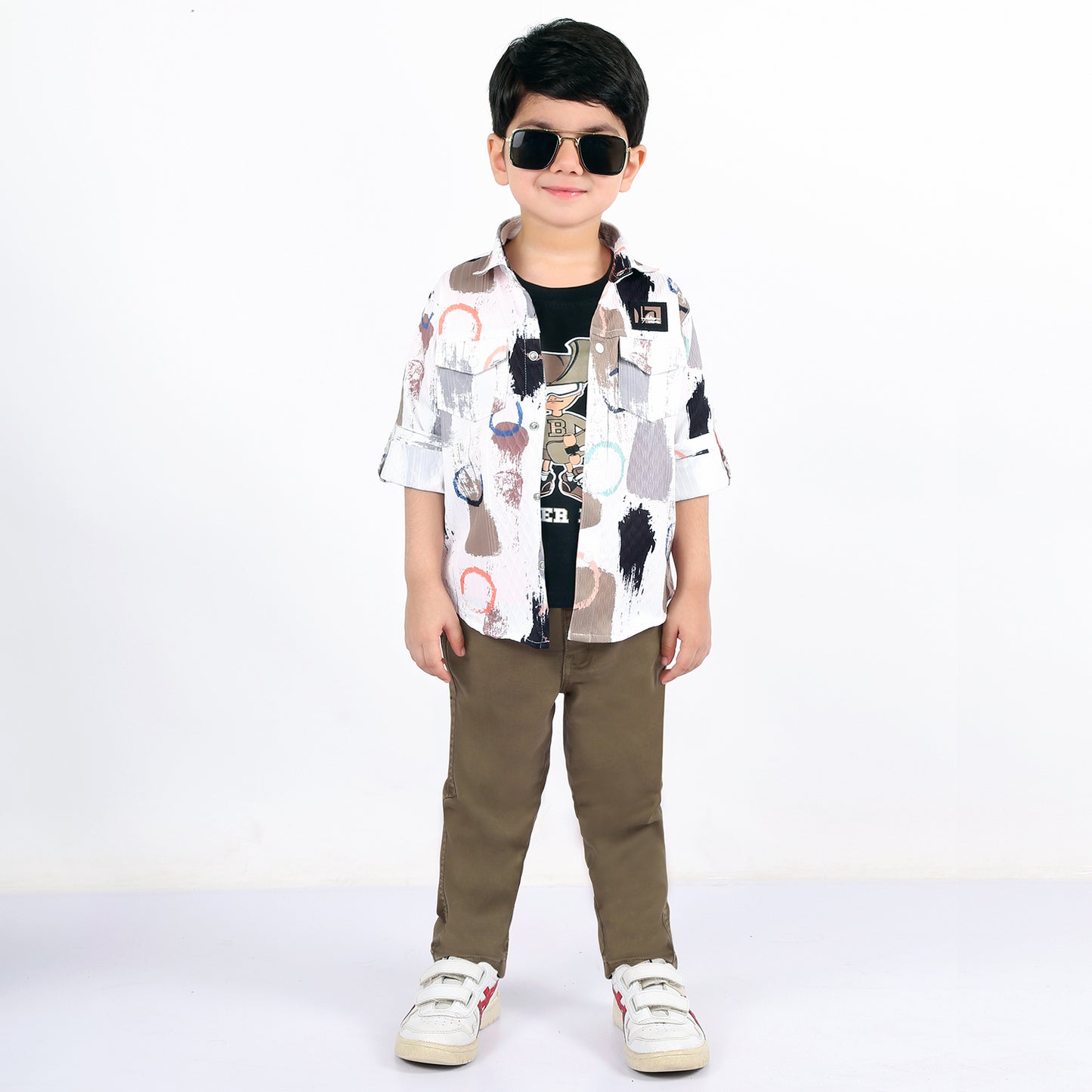 Trendy Printed Shirt, Fun Tee & Pants: Boys’ Casual Must-Have